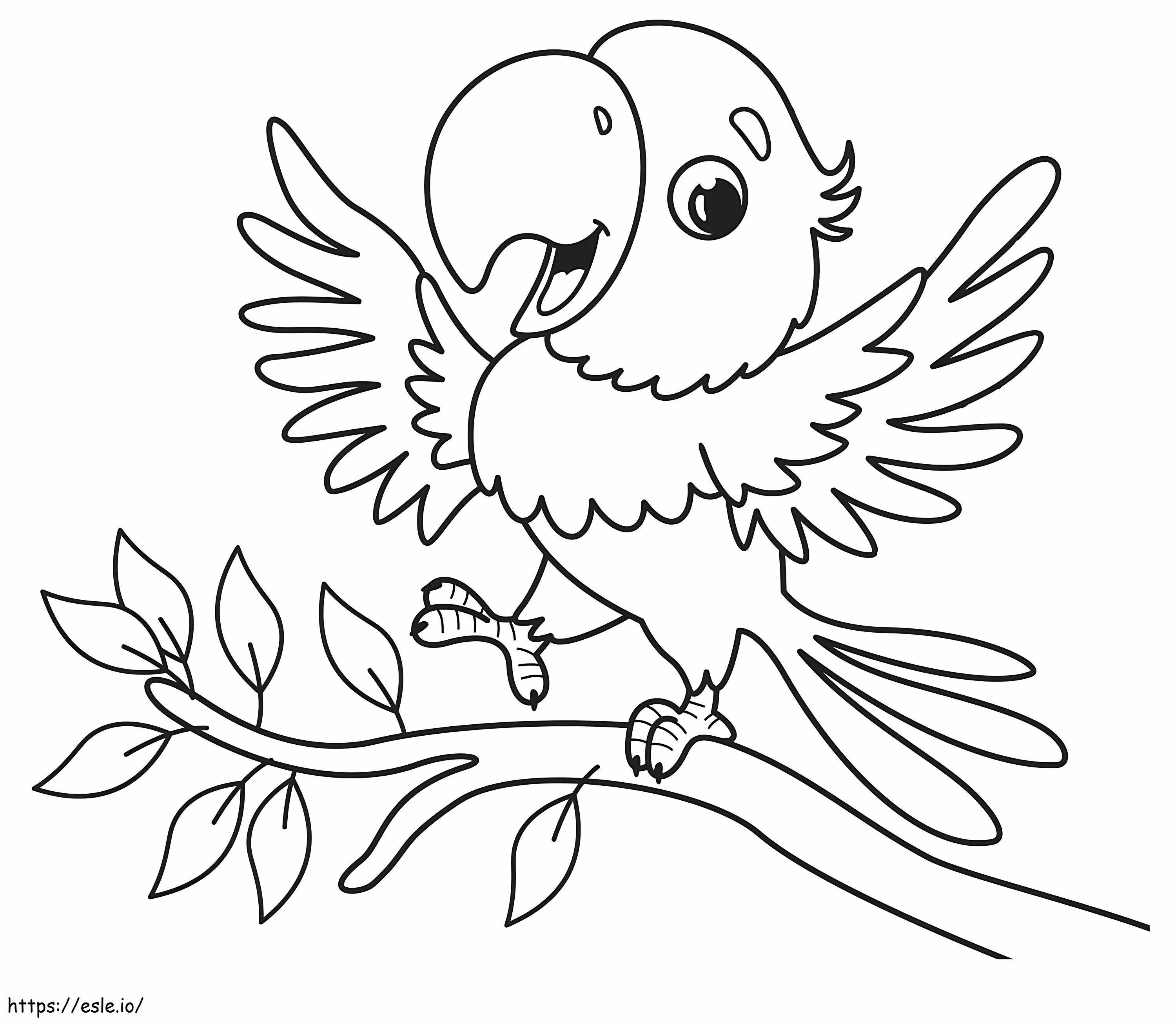 Good Parrot coloring page