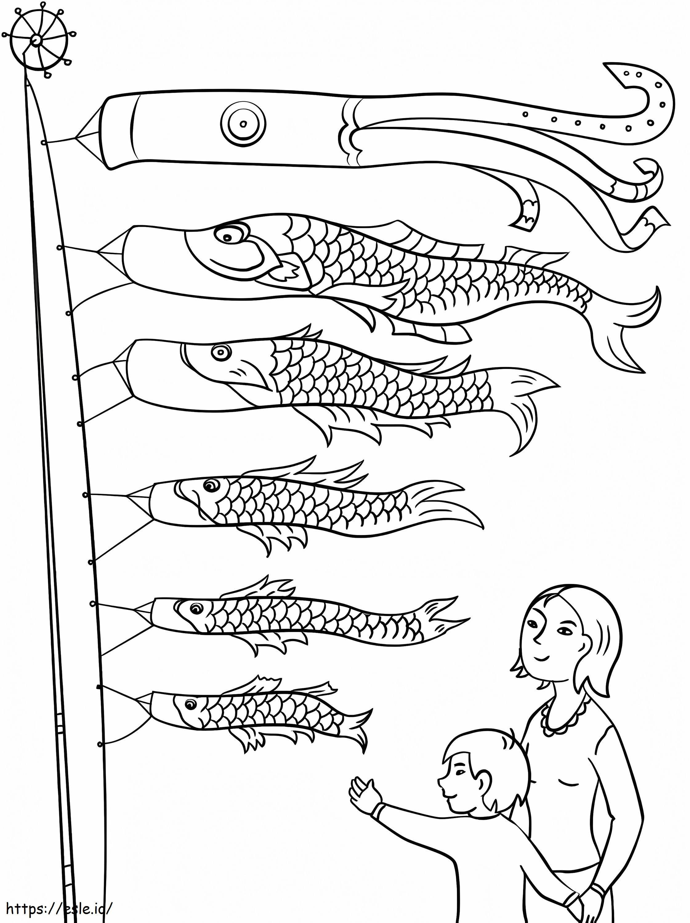 Japanese Children'S Day coloring page