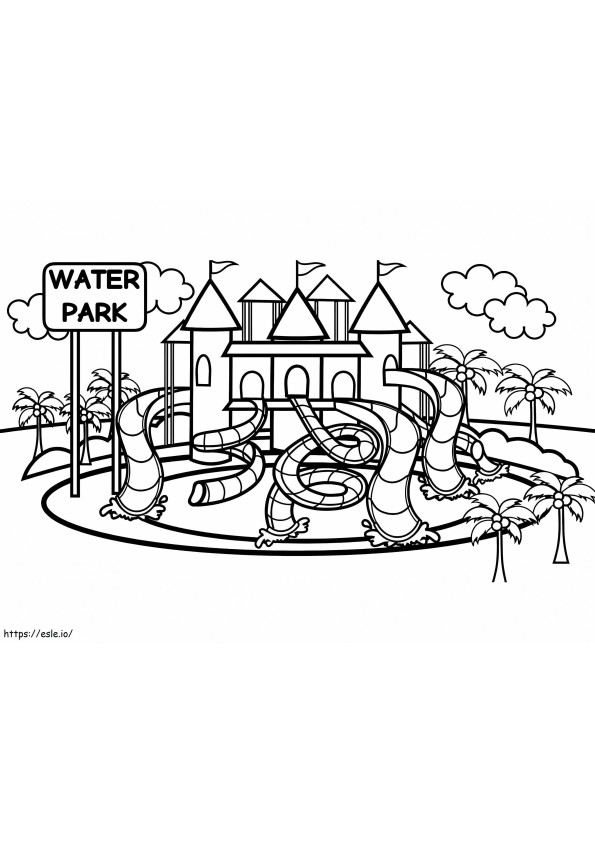 Wasserpark ausmalbilder
