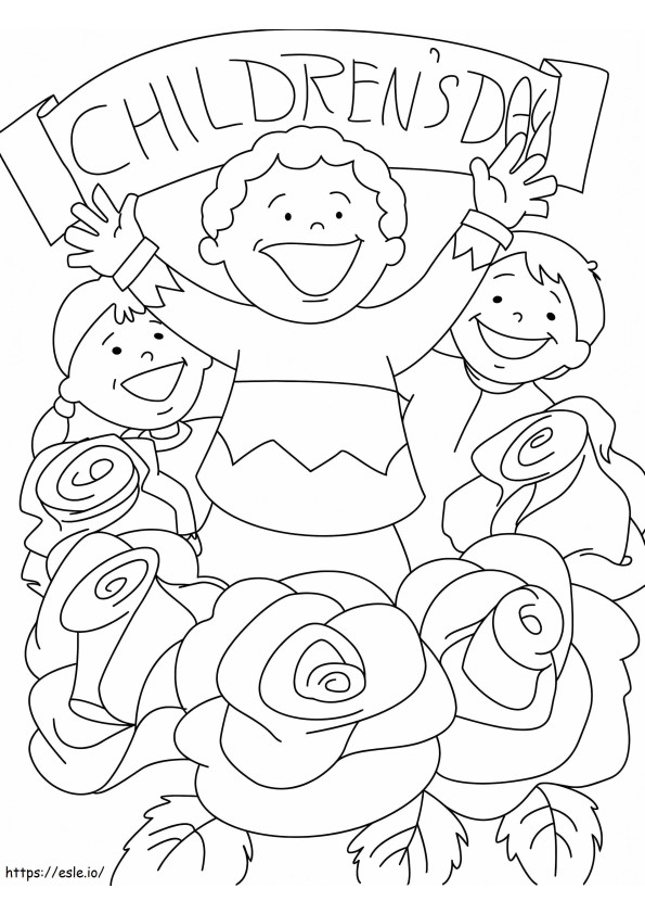 Dia das Crianças 6 para colorir