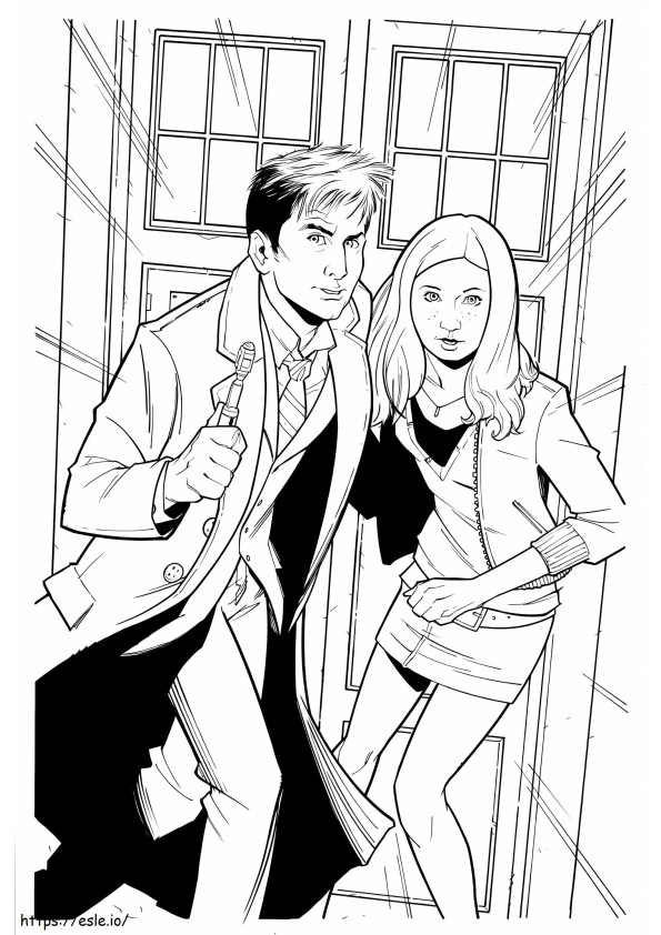 Doctor Who 10 coloring page