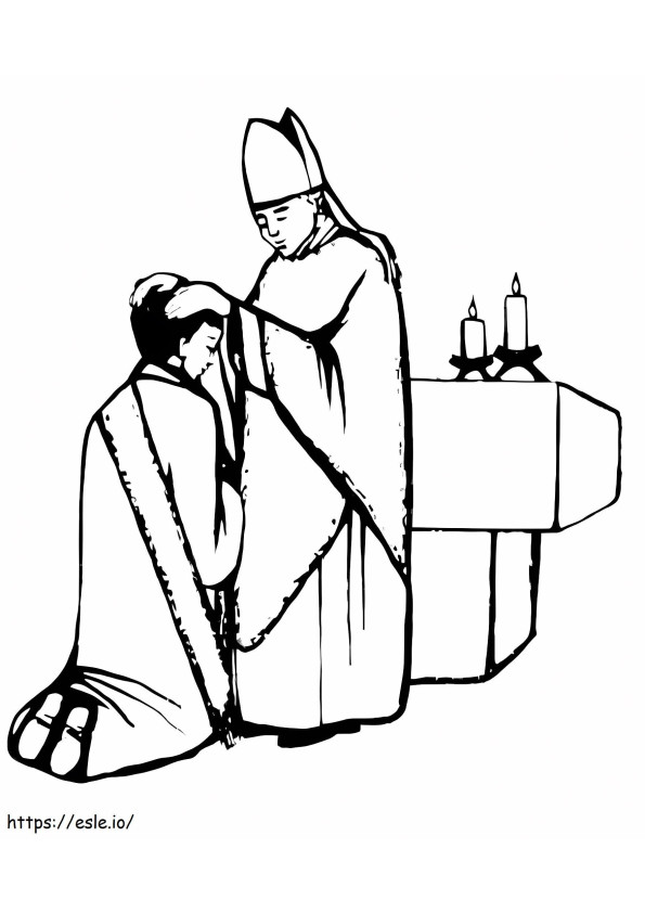 Sacrament Of Ordination coloring page