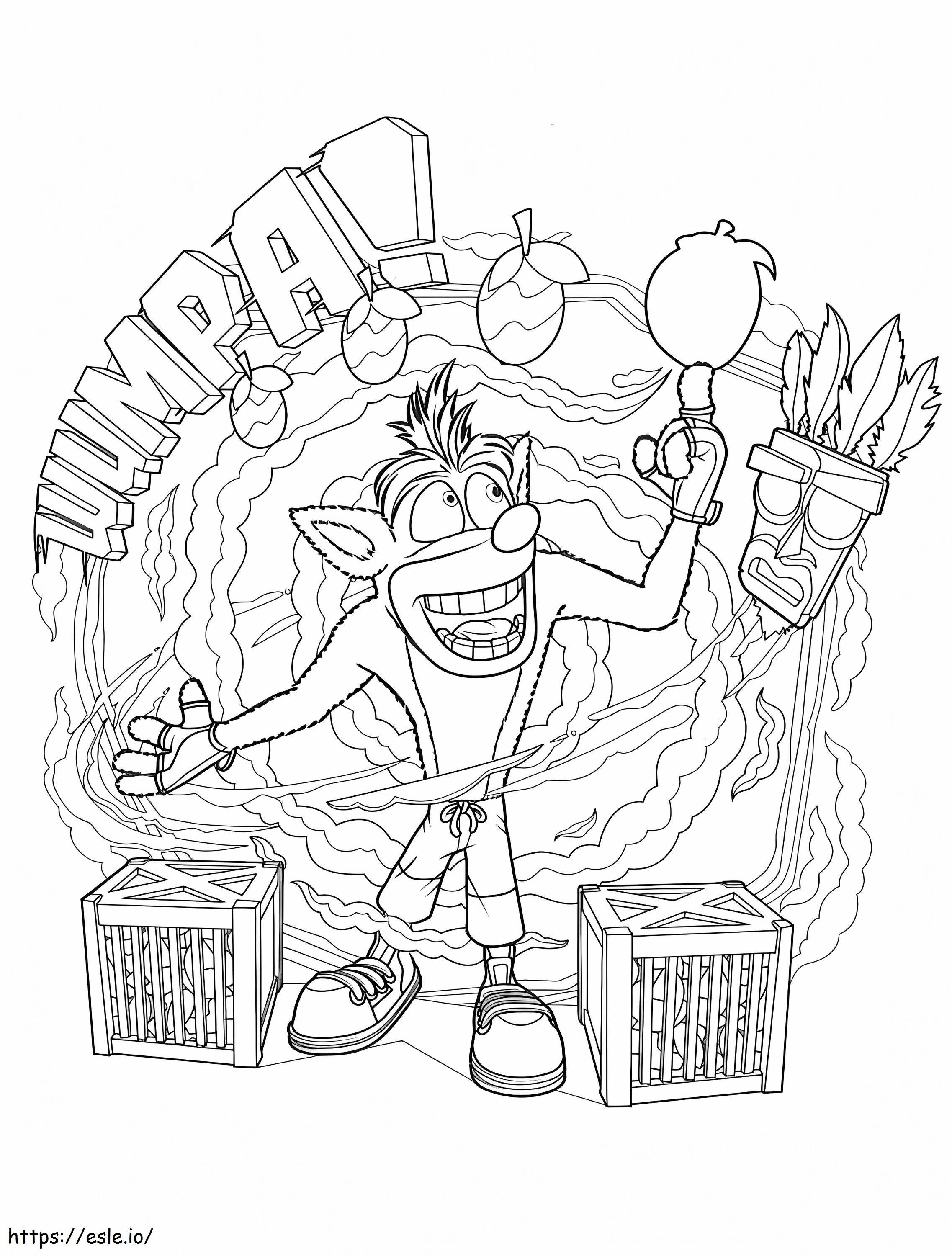 Crash Bandicoot 7 coloring page