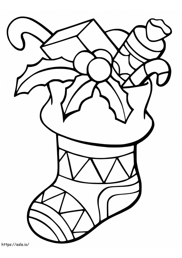Christmas Stocking 13 coloring page