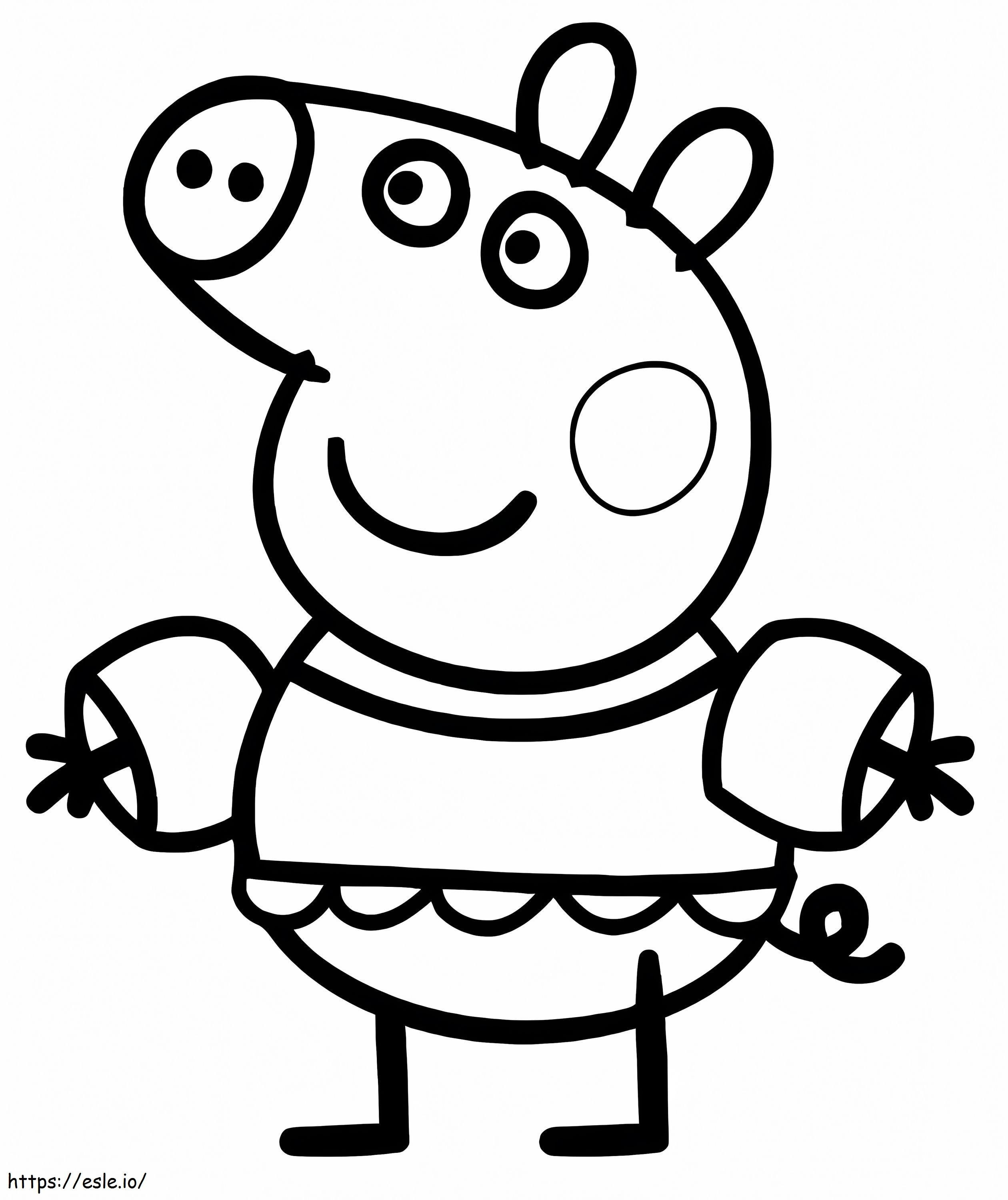 Peppa Pig Ve A Nadar coloring page