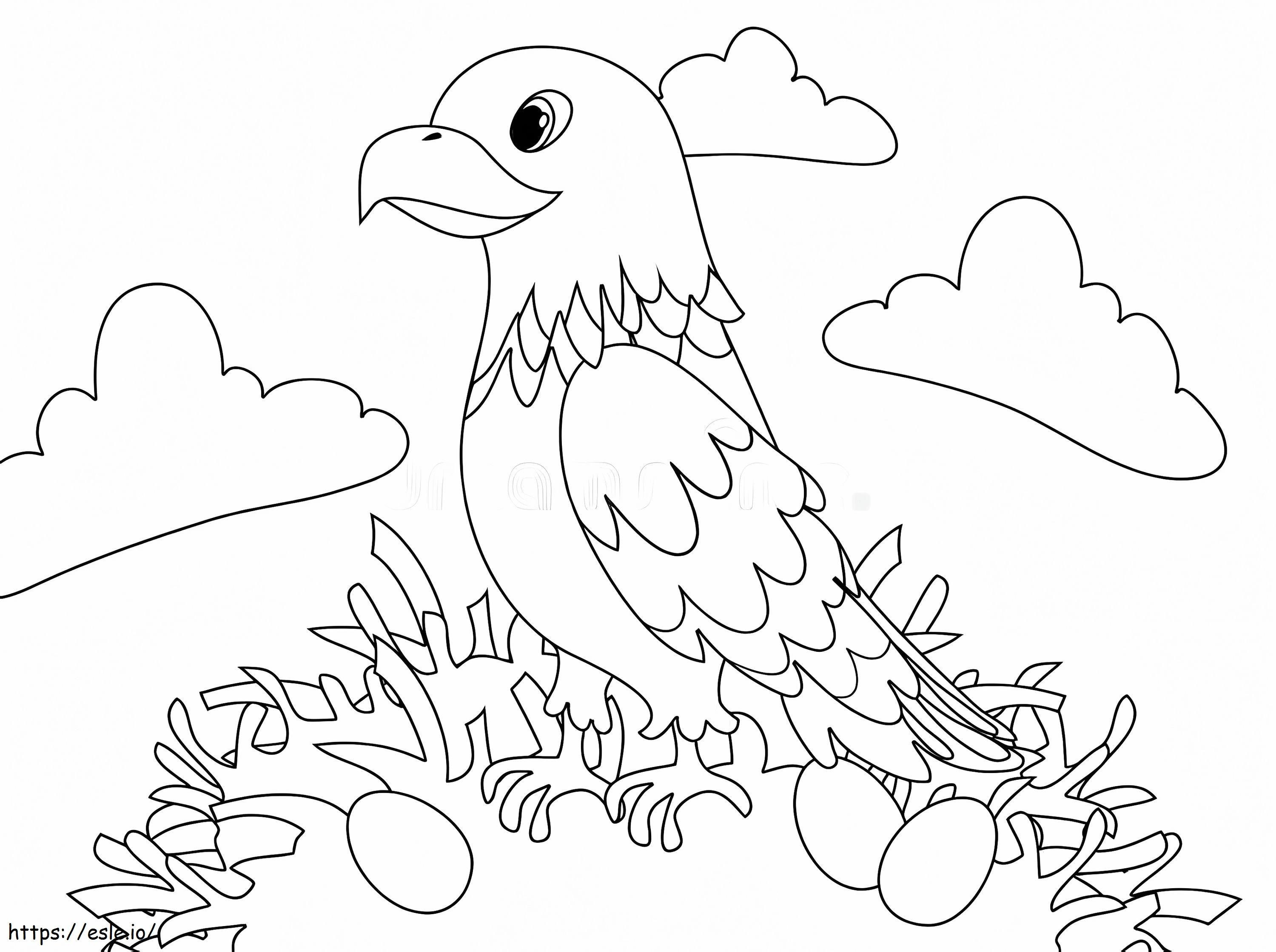 Vultur cu Ouă de colorat