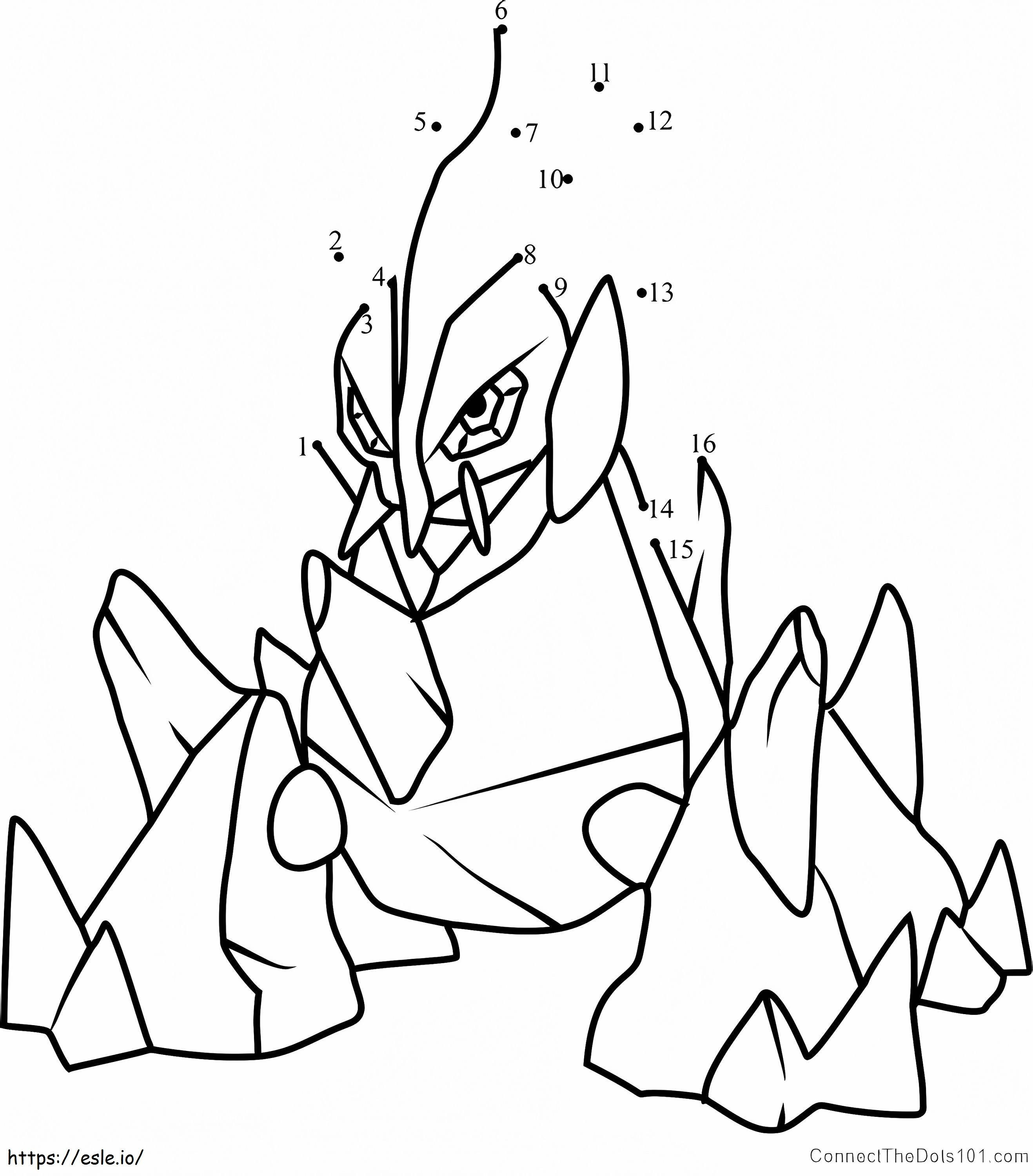 Gigalith Dot To Dot coloring page