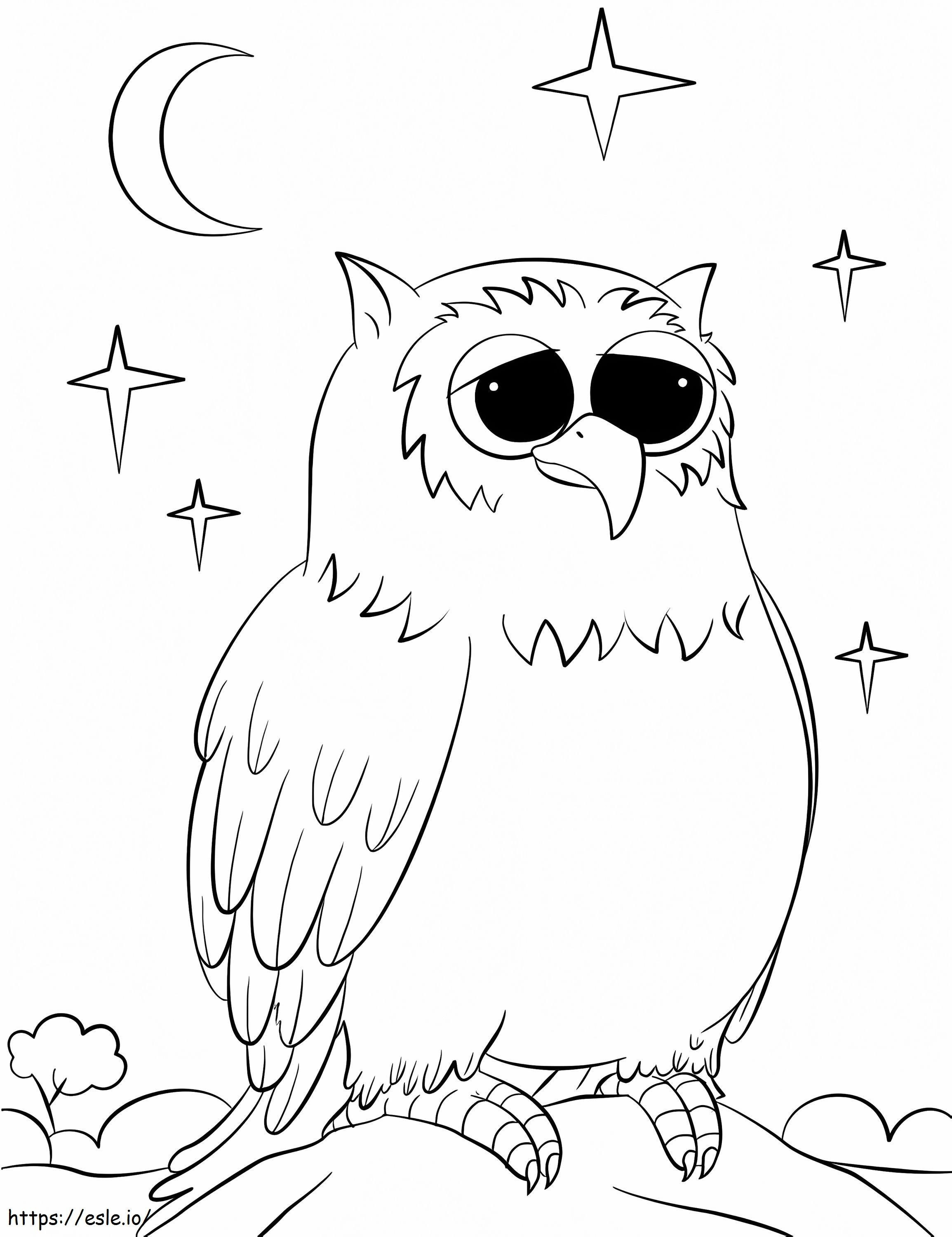 Owl 11 coloring page