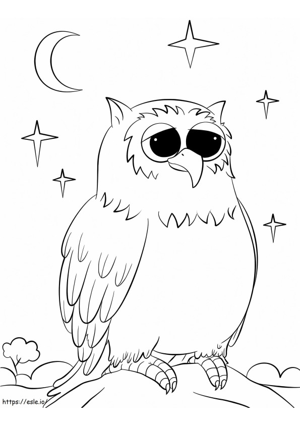 Owl 11 coloring page
