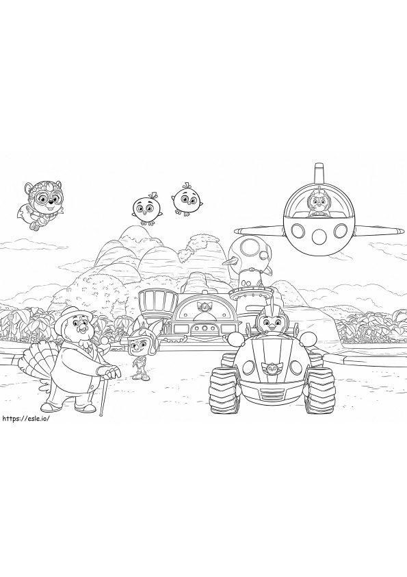 Top Wing 3 coloring page