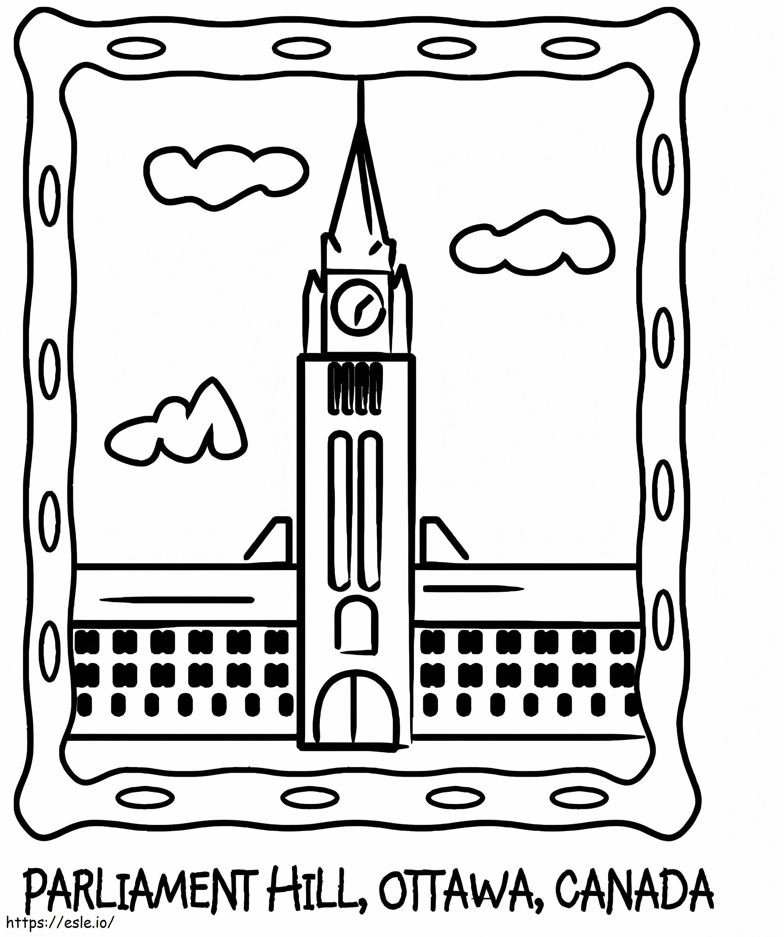 Imprimível Colina do Parlamento para colorir