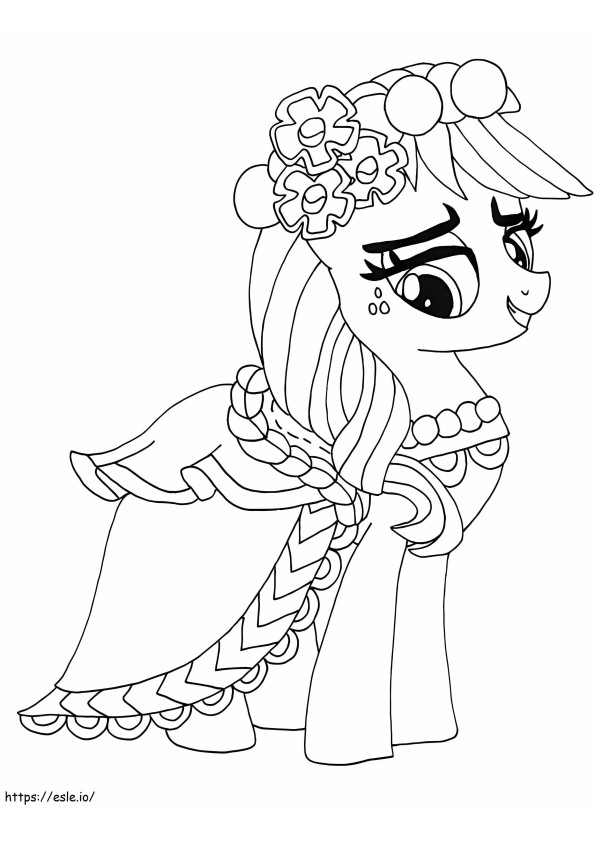 My Little Pony Applejack 785X1024 coloring page