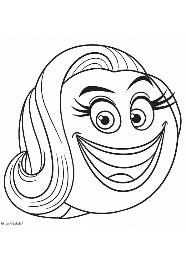 Smiler uit de Emoji-film kleurplaat