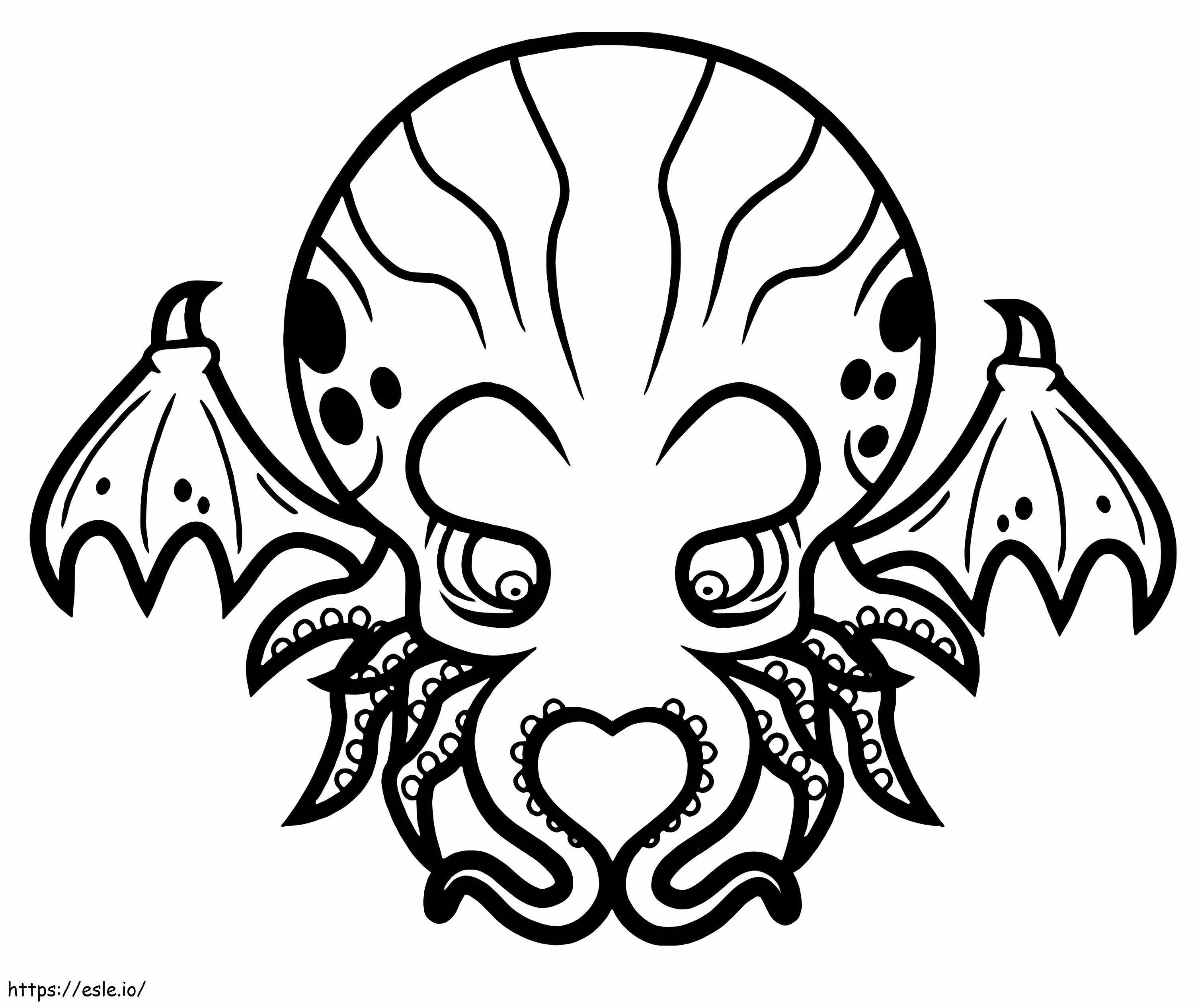 Free Cthulhu coloring page