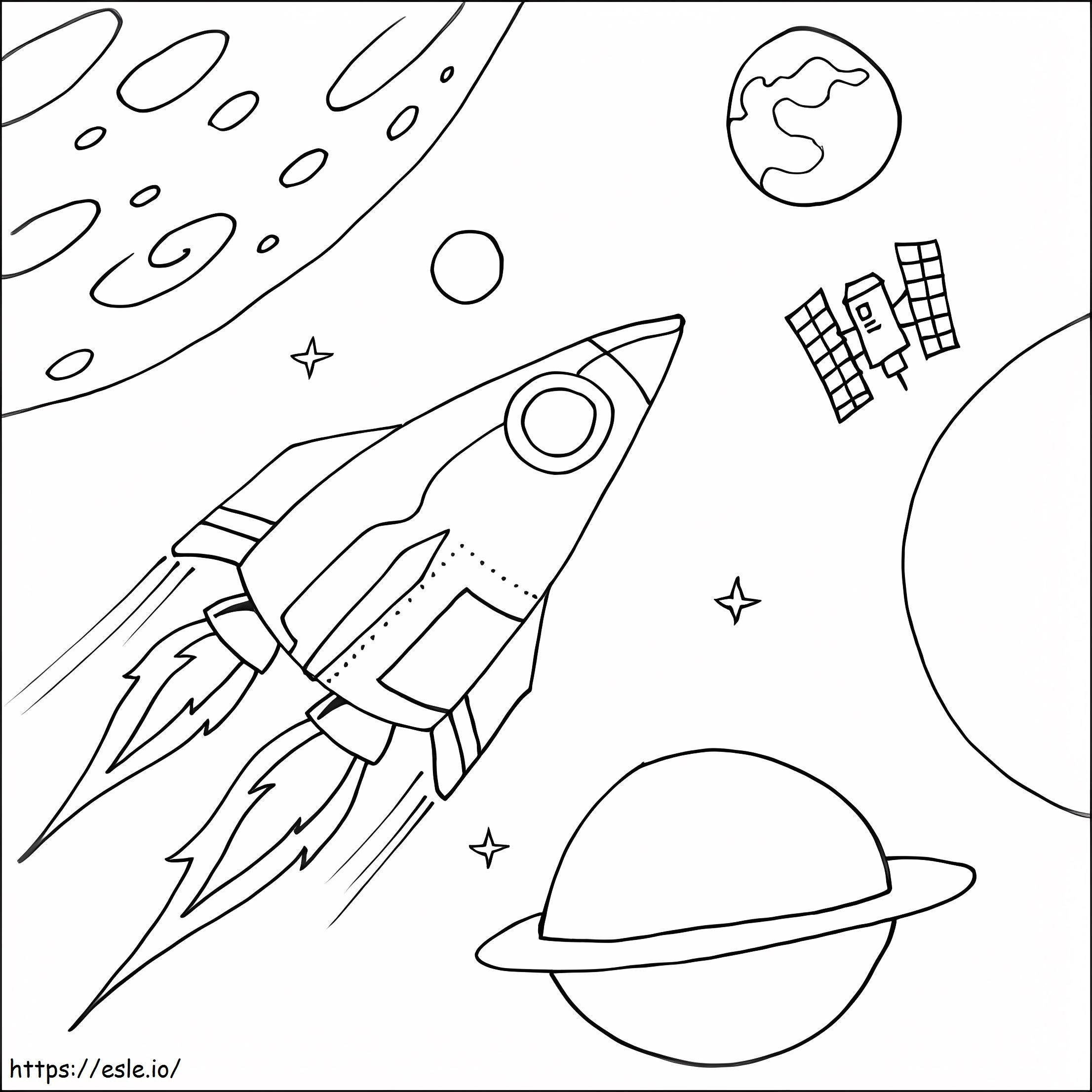 Free Outer Space coloring page
