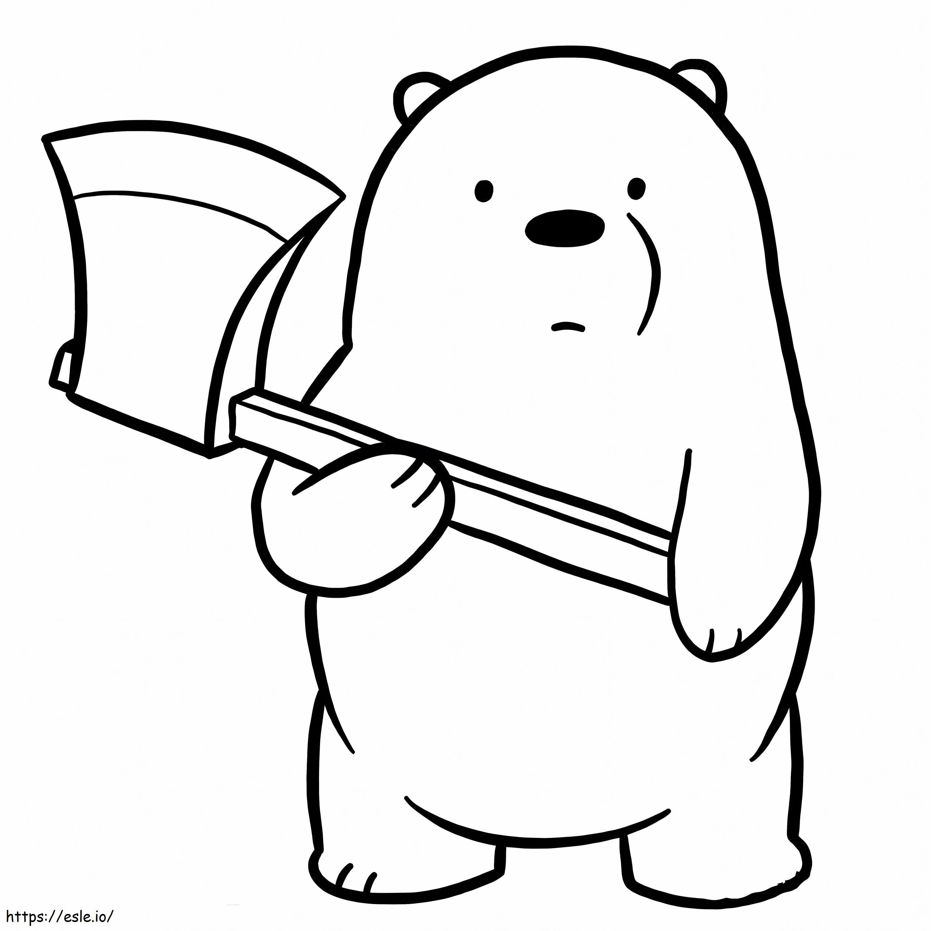 Grizzly'S Grasp Ax coloring page