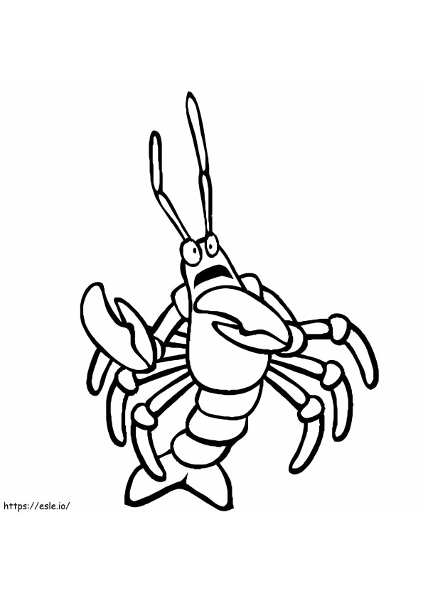 Angry Lobster coloring page