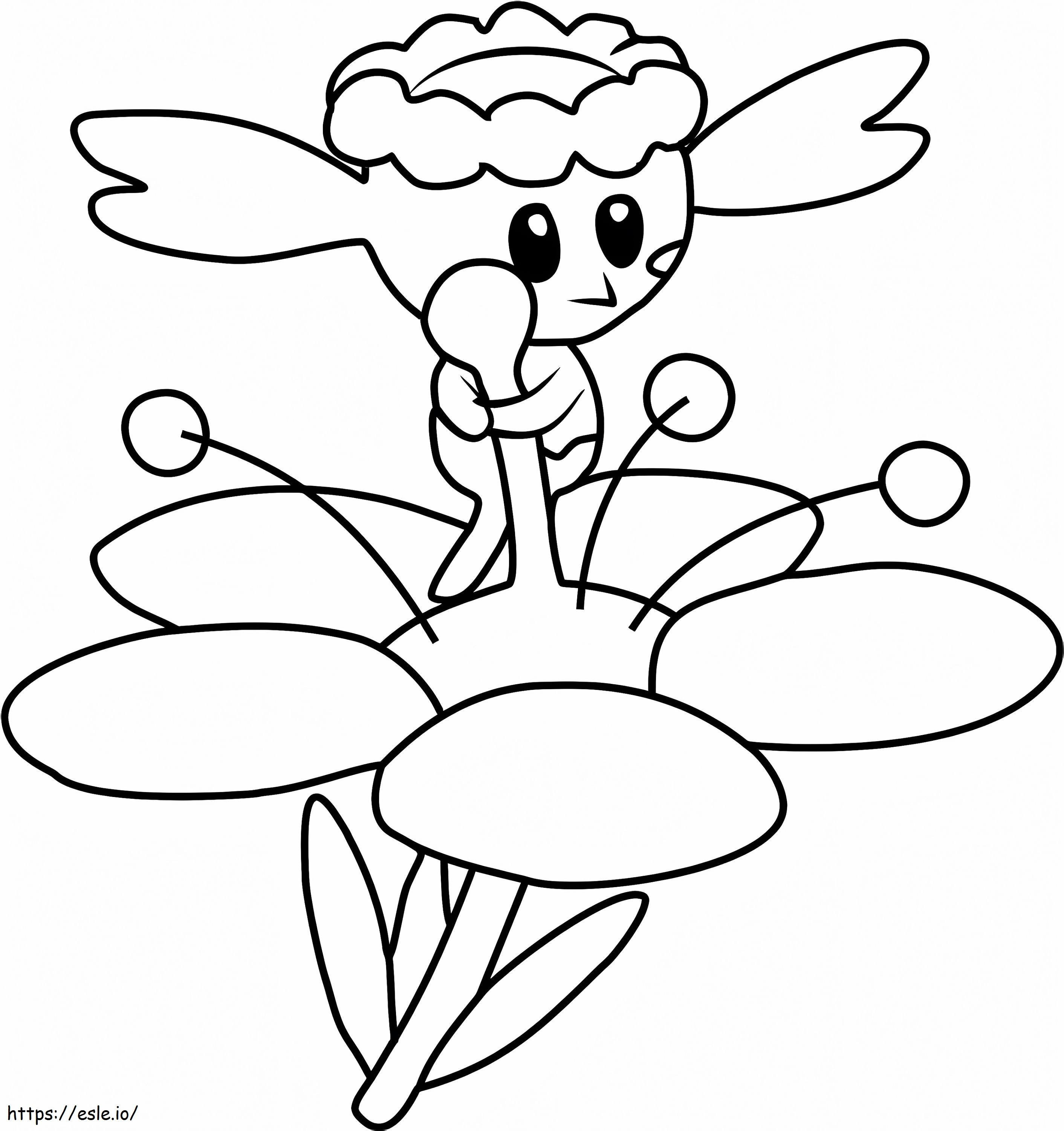 Coloriage Flabebe Gen 6 Pokémon à imprimer dessin