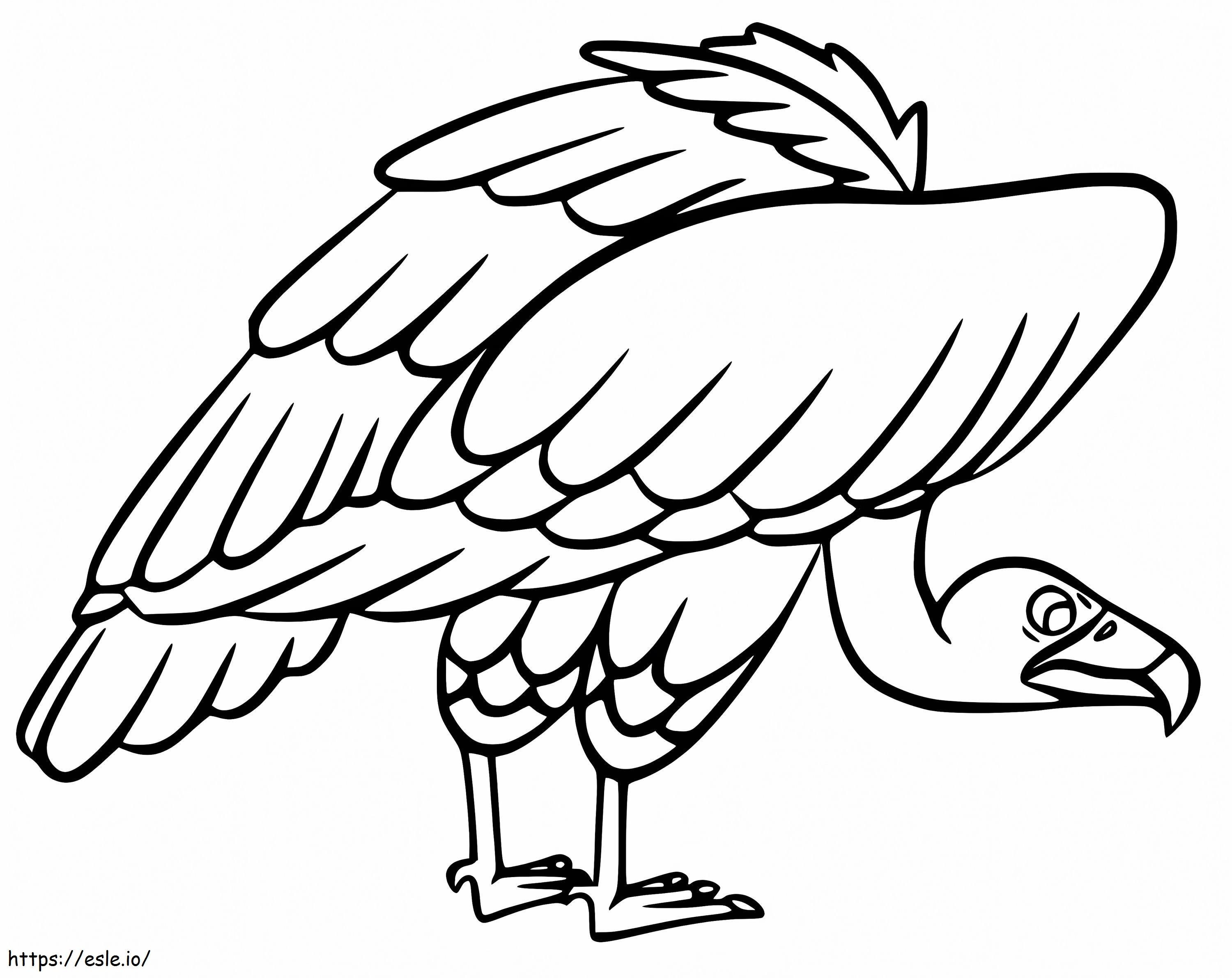 Vulturul 5 de colorat
