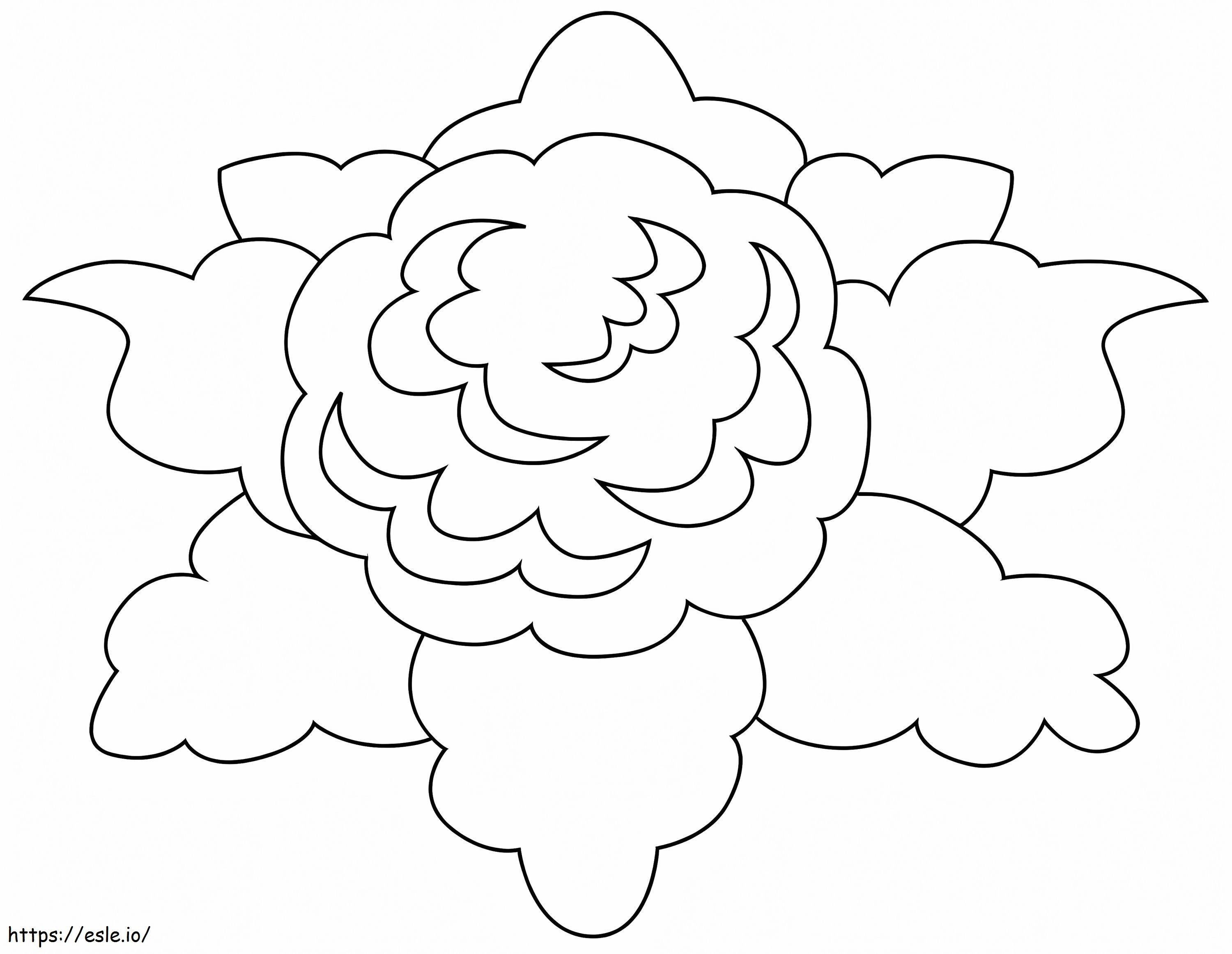 Coloriage Chou-fleur facile à imprimer dessin