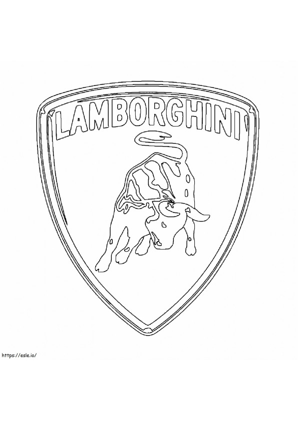 Logo Lamborghini kolorowanka