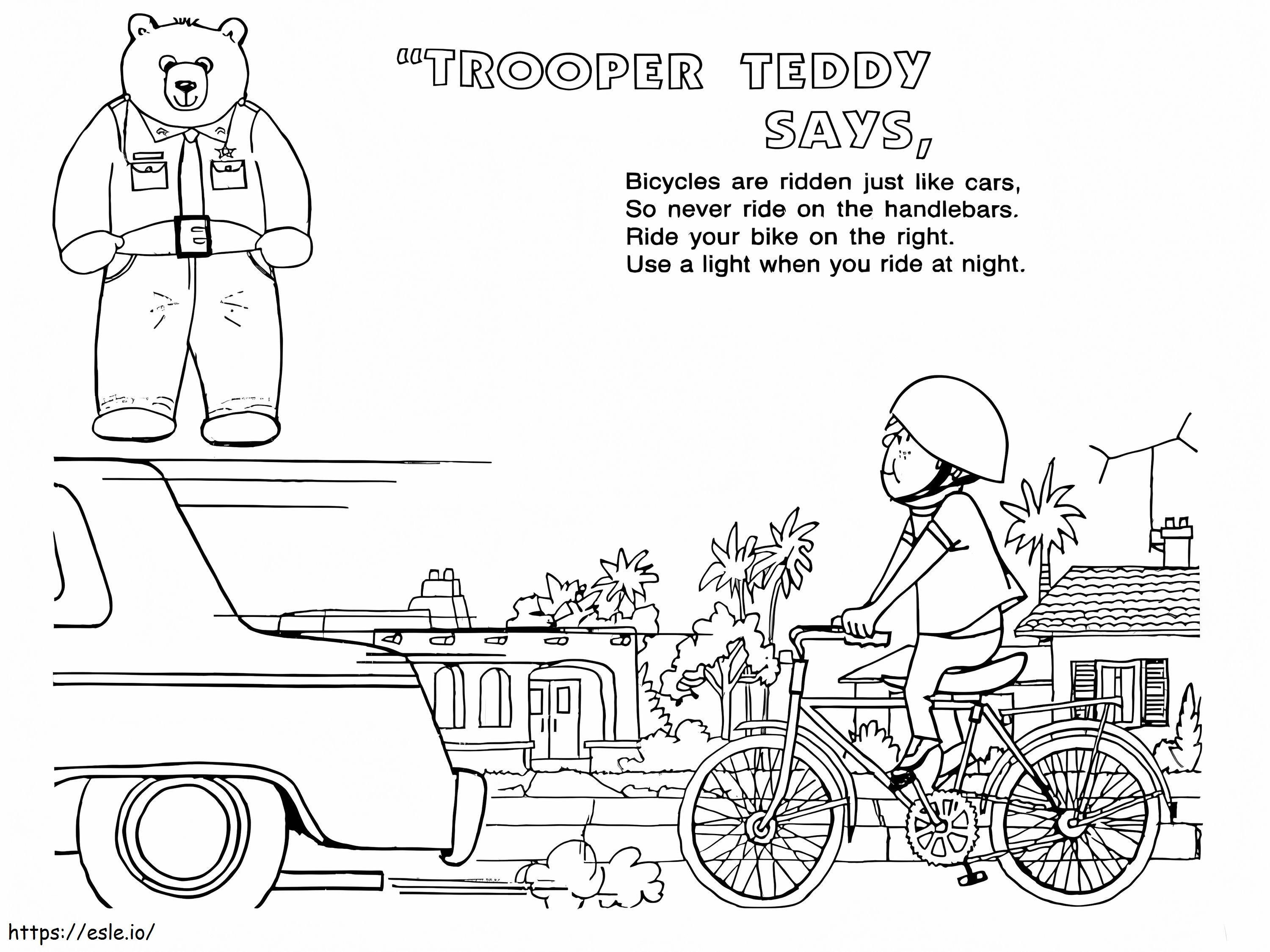 Print Bicycle Safety coloring page