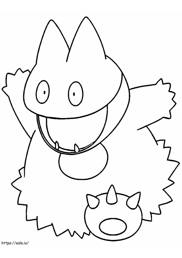 Coloriage Pokemon Munchlax drôle à imprimer dessin