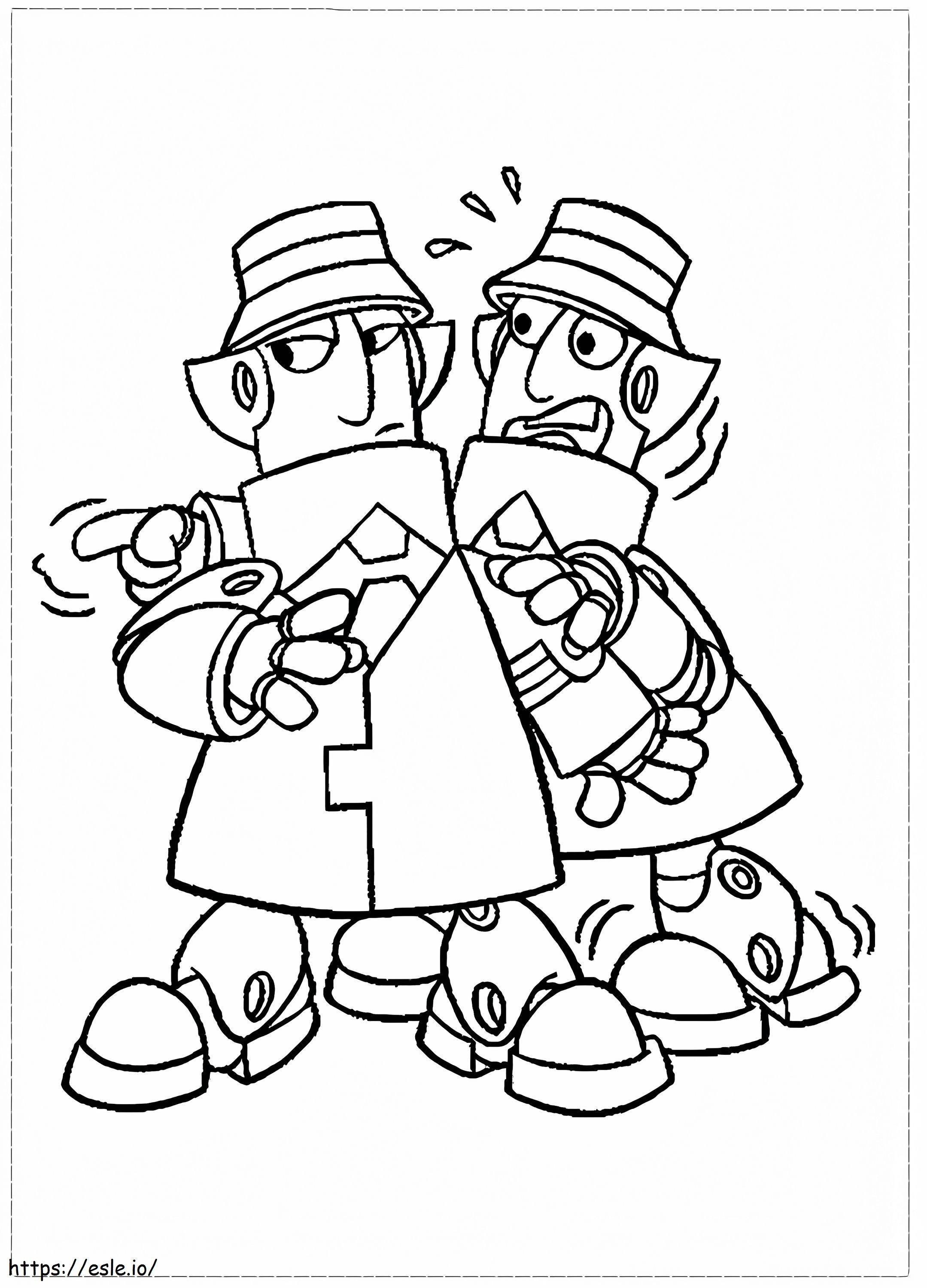 Tiny Inspector Gadget coloring page