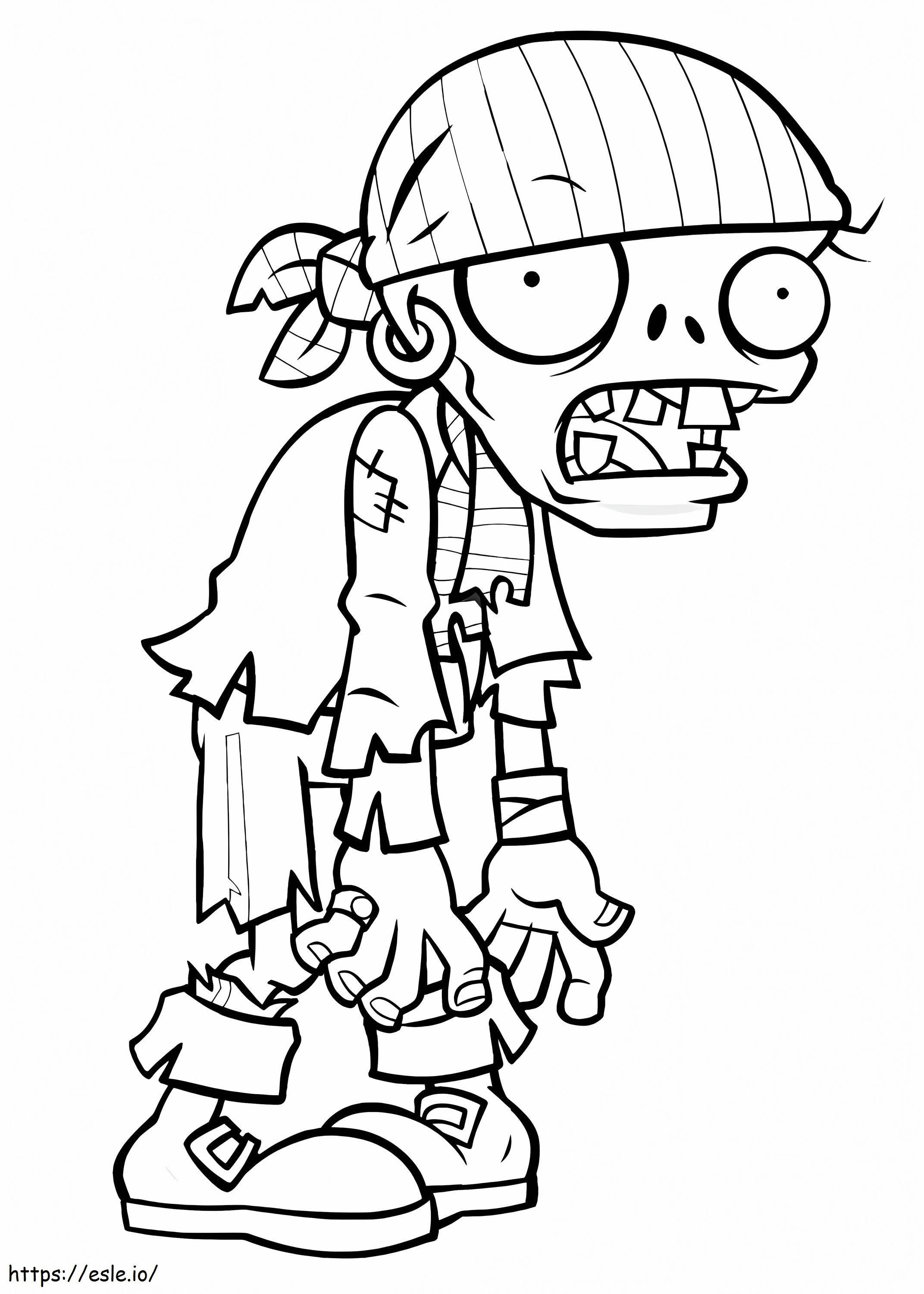 Zombie Pirates coloring page