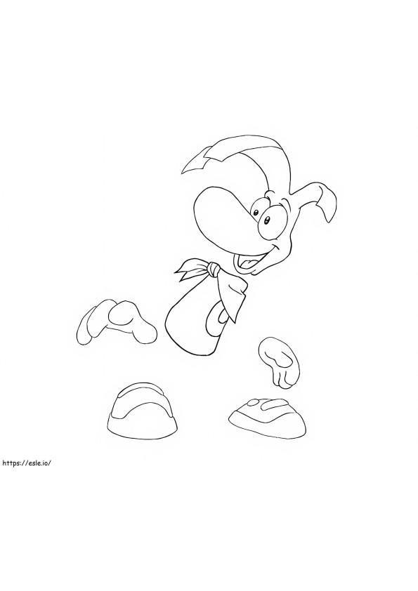 Coloriage Rayman pour enfant à imprimer dessin