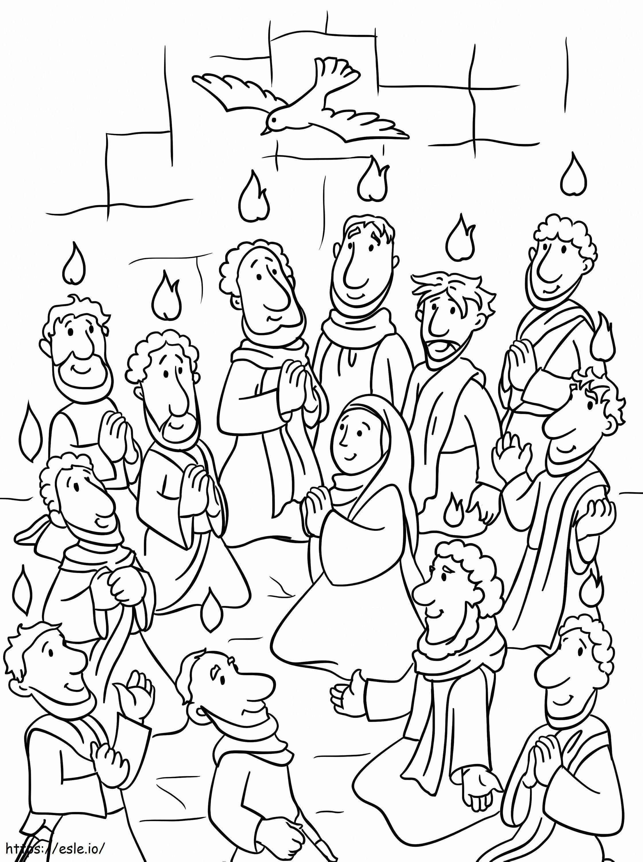 Pentecost 1 coloring page