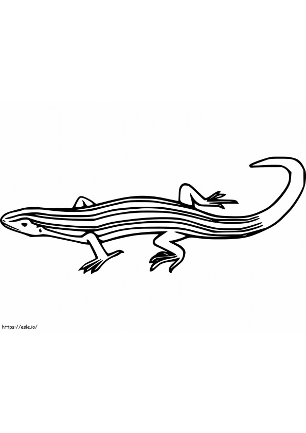 Blue Tailed Skink coloring page