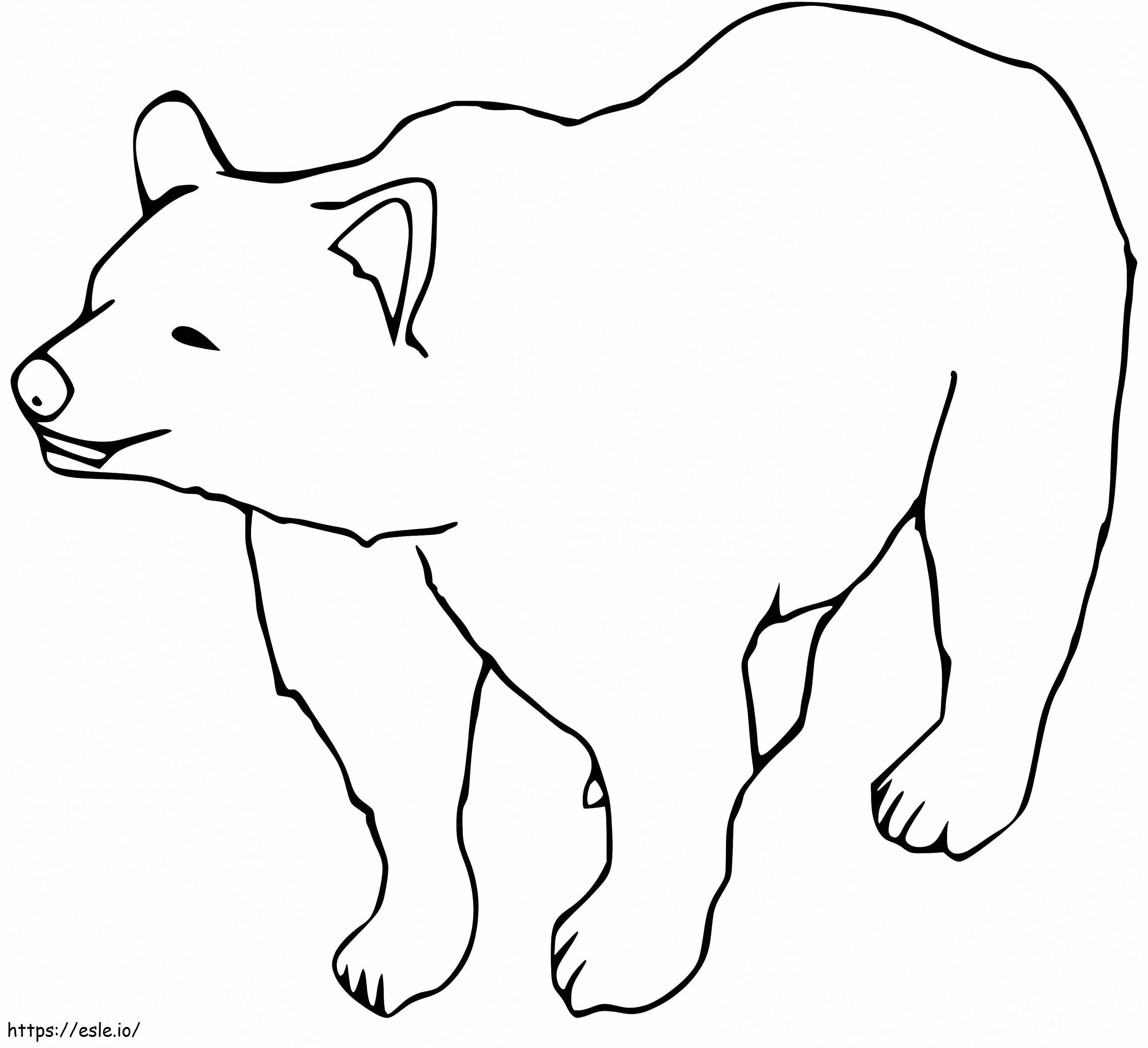 Urso Marrom 12 para colorir
