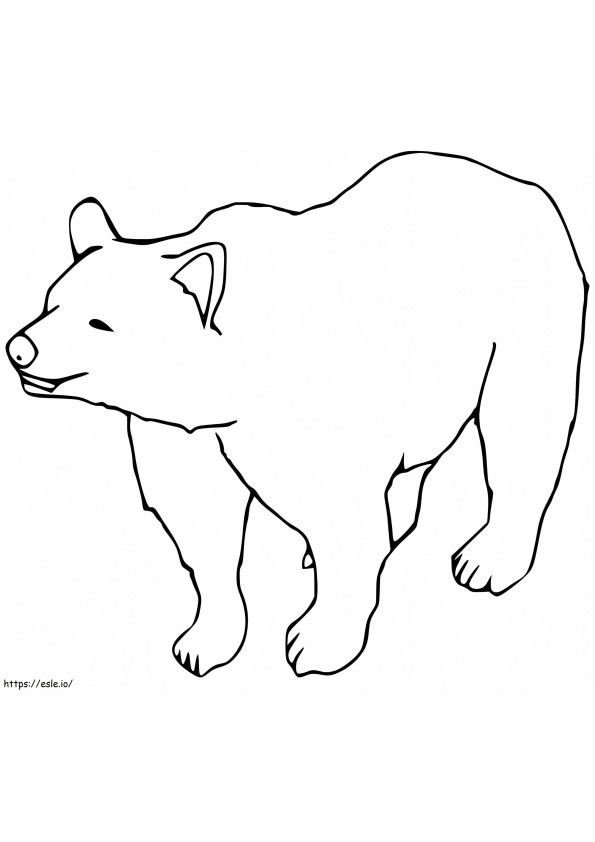 Ursul brun 12 de colorat