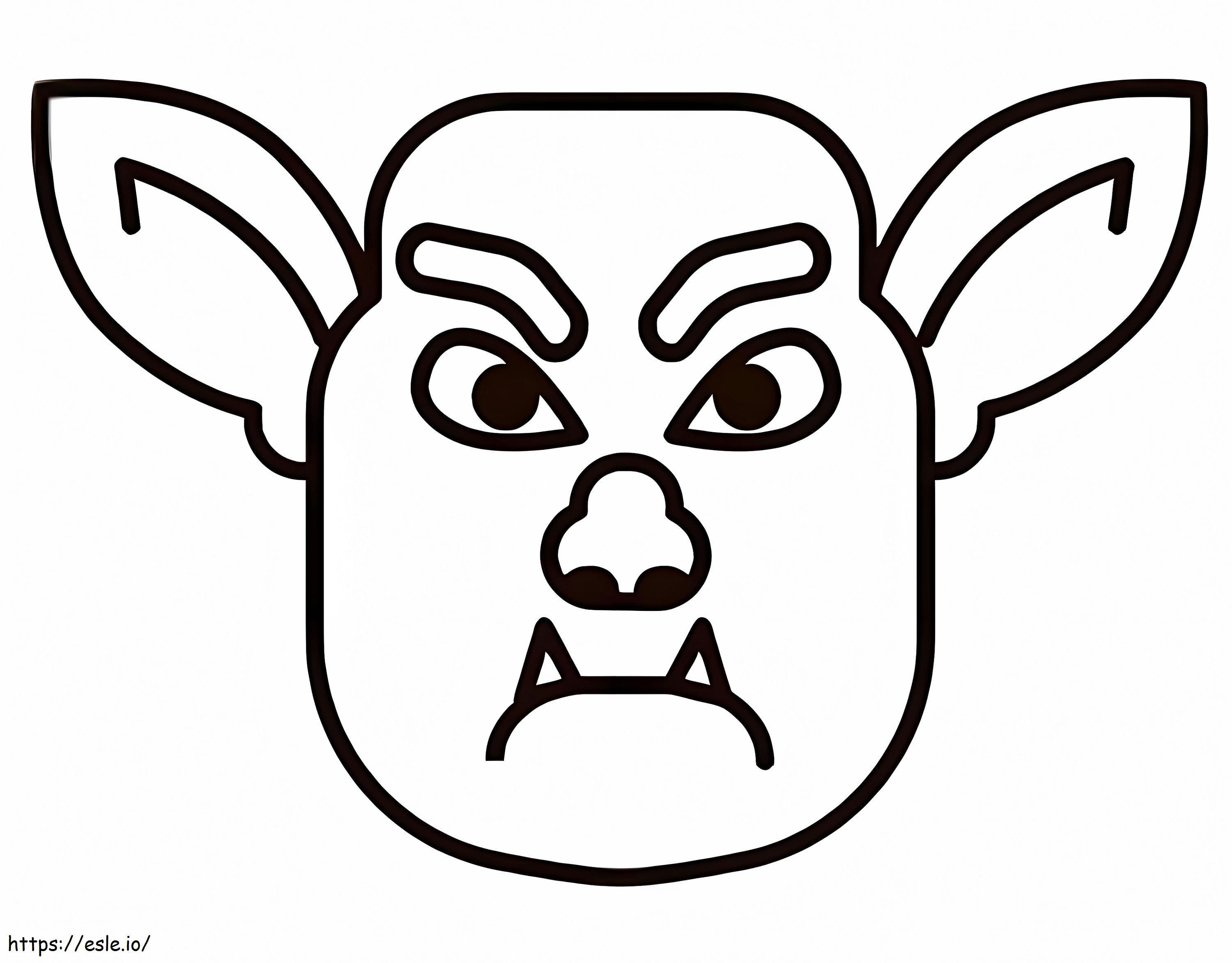 Trollface 4 coloring page