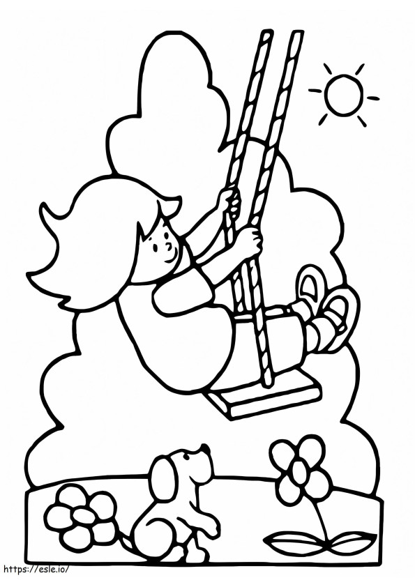 Lets Play Swing coloring page