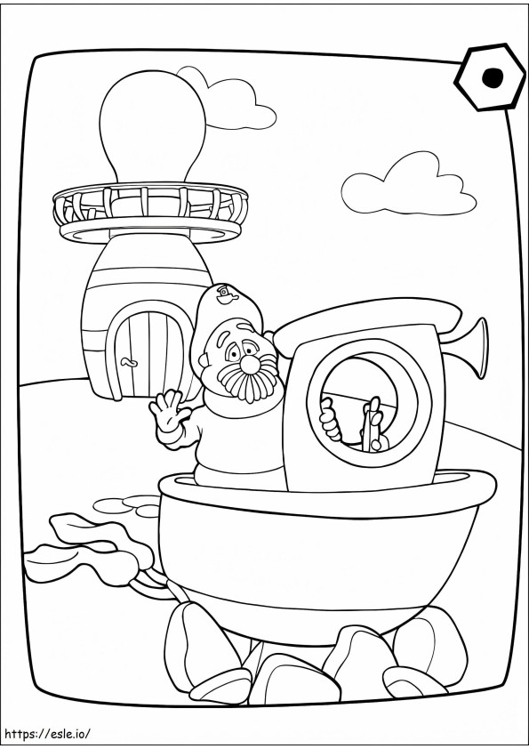 Fisherman Fin coloring page