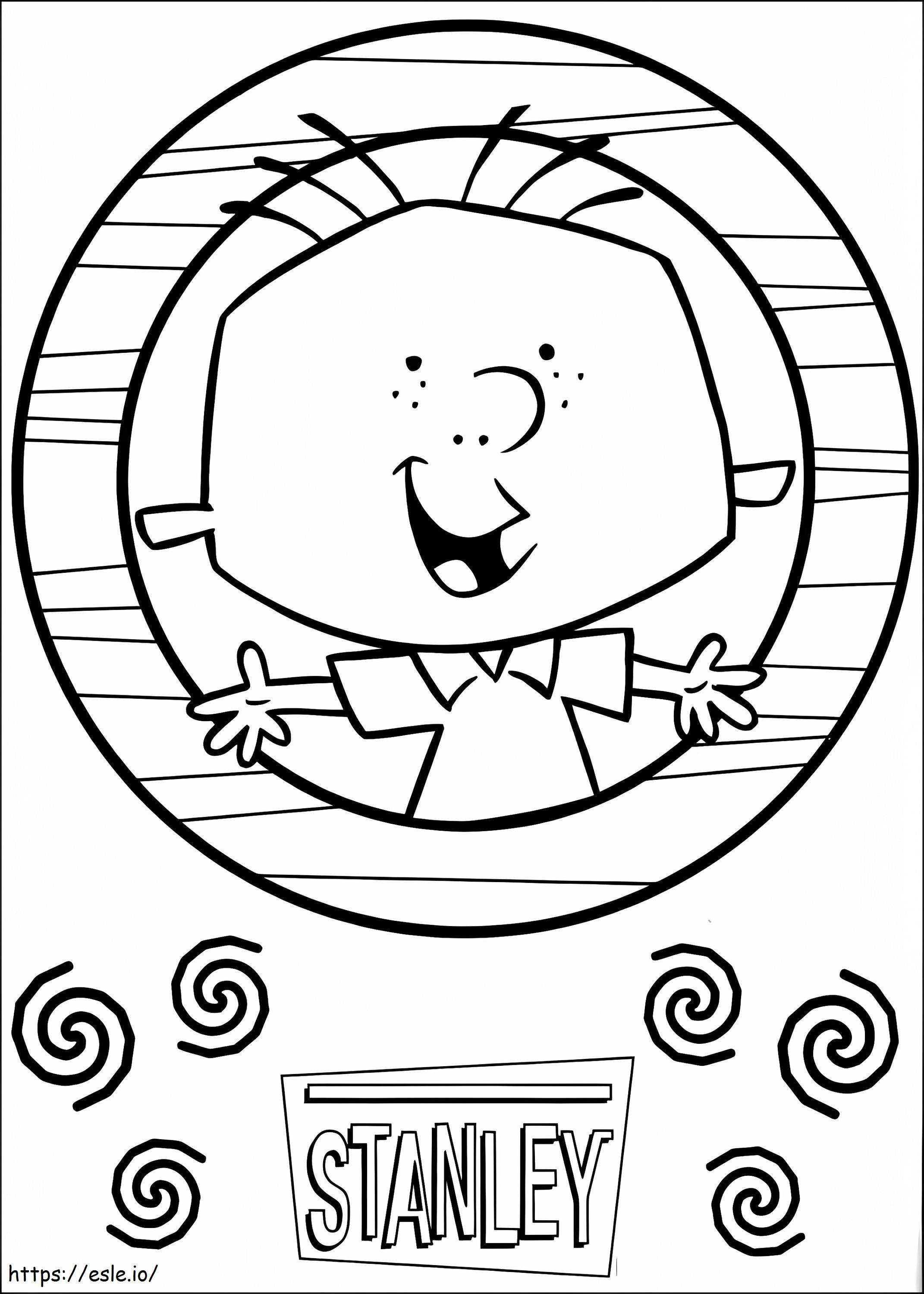 Happy Stanley coloring page