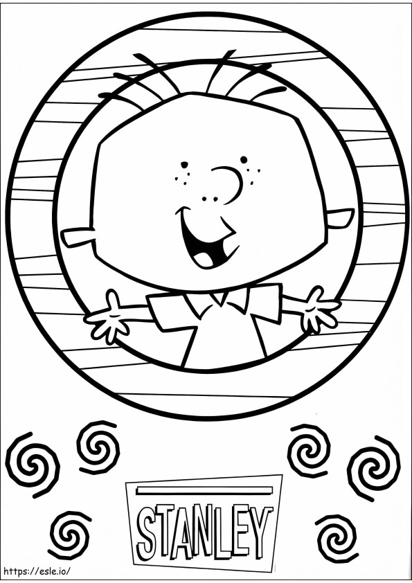 Happy Stanley coloring page
