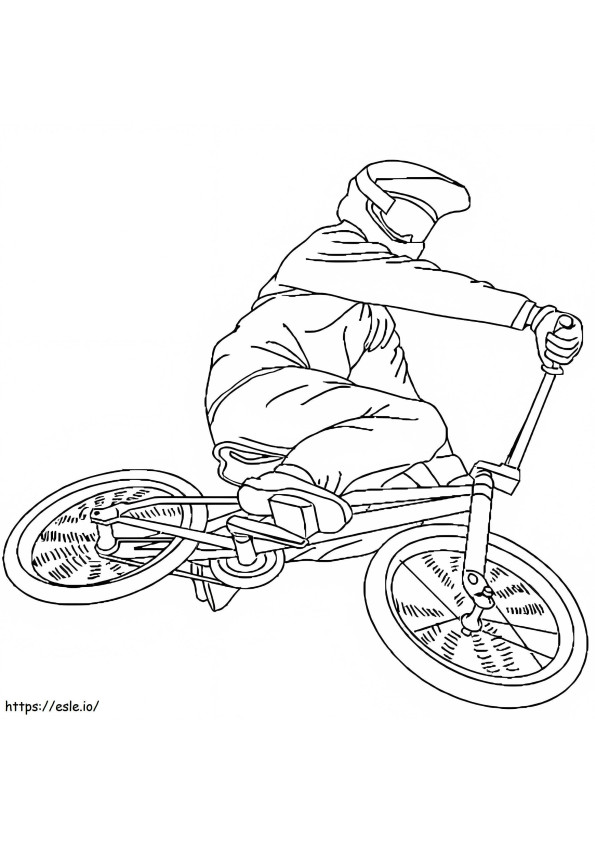 Bicicleta BMX para colorir