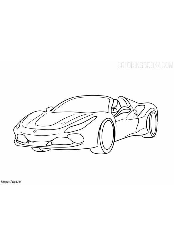 Ferrari 2 coloring page