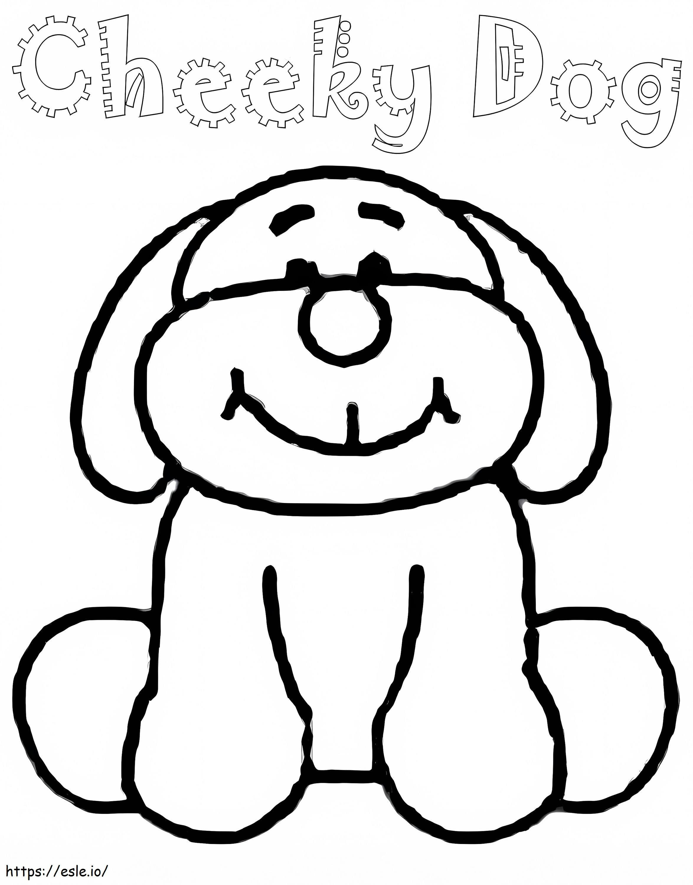 Cachorro Atrevido Webkinz para colorir