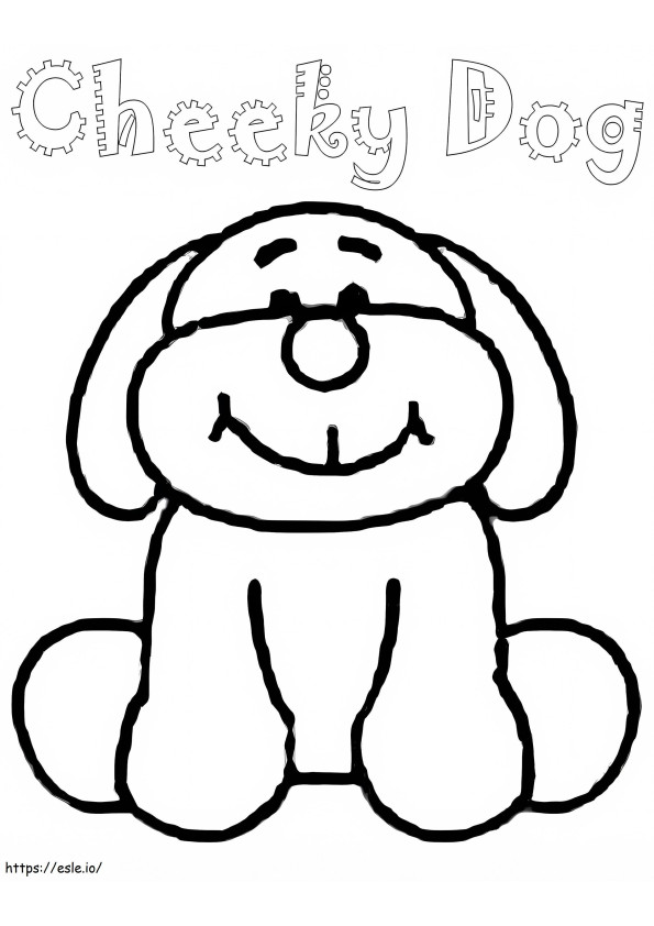 Cheeky Dog Webkinz coloring page