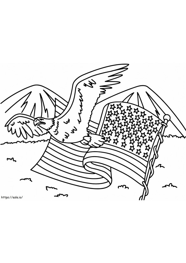 Flag Day 7 coloring page