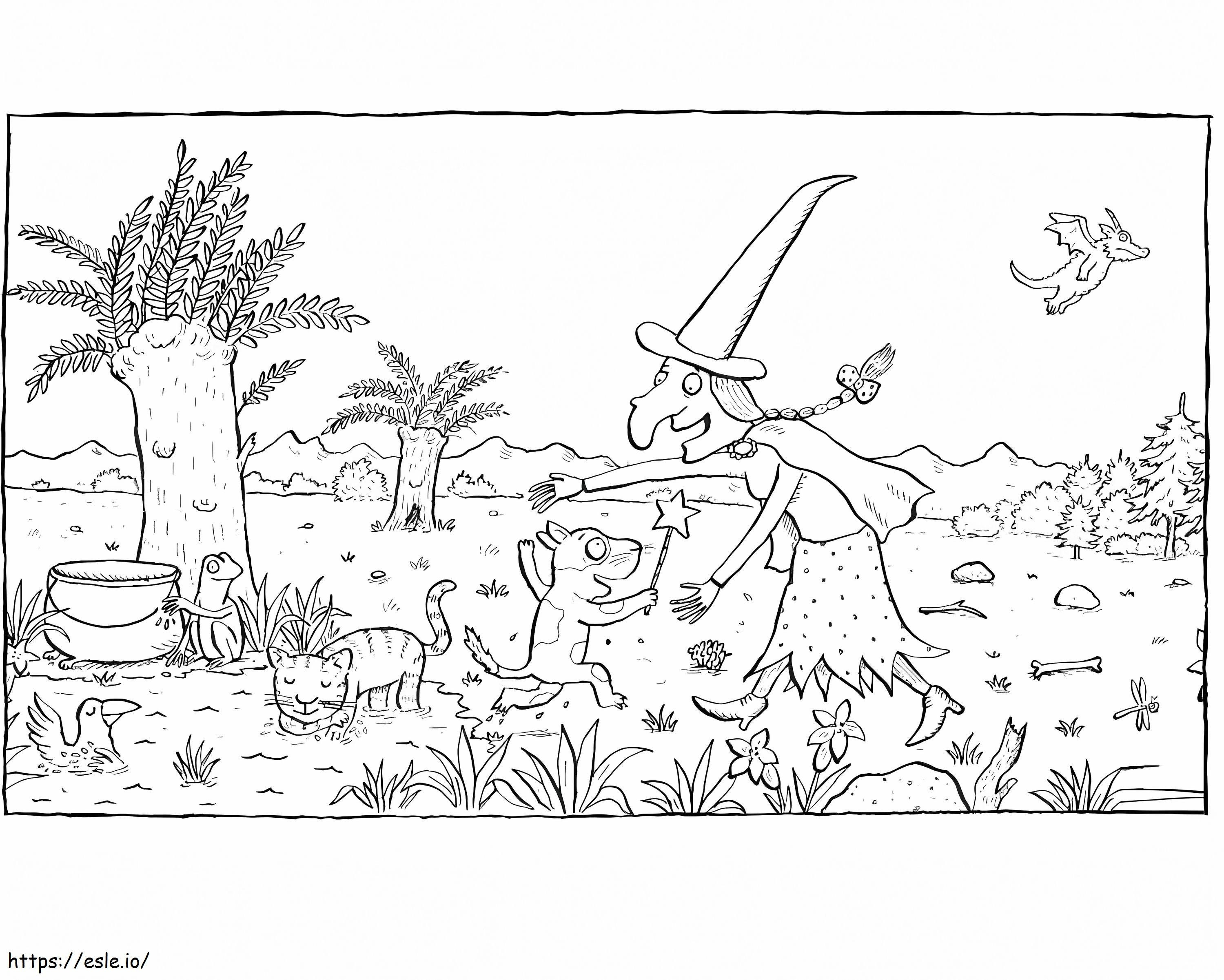 Room On The Broom 9 coloring page