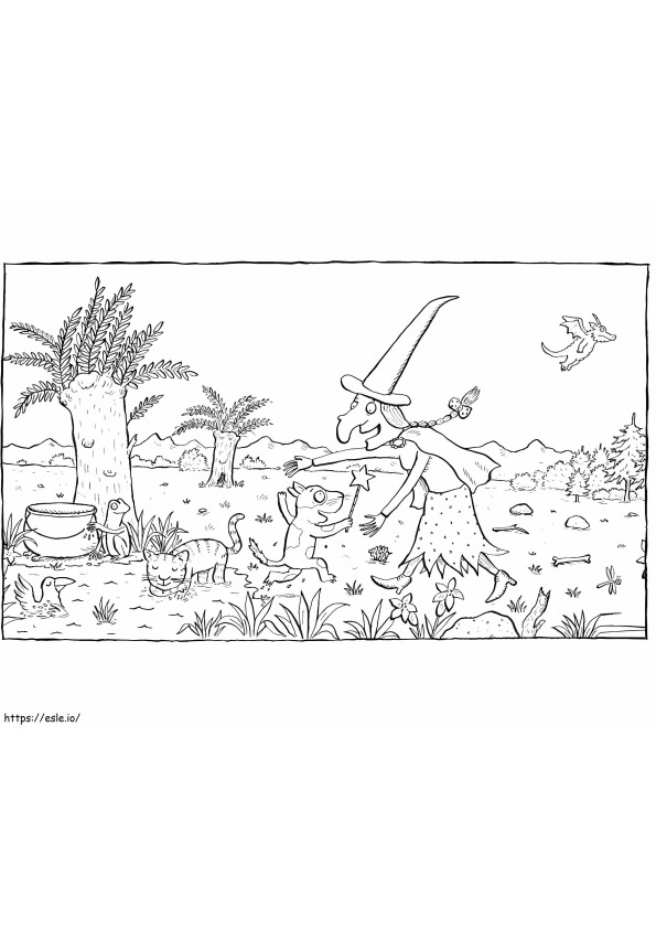 Room On The Broom 9 coloring page