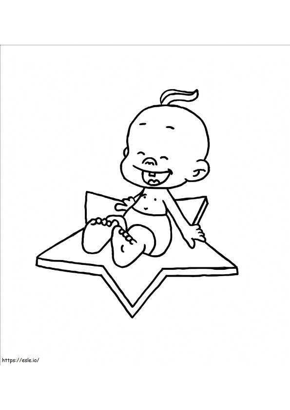 Winni Diaper Happy Boy coloring page