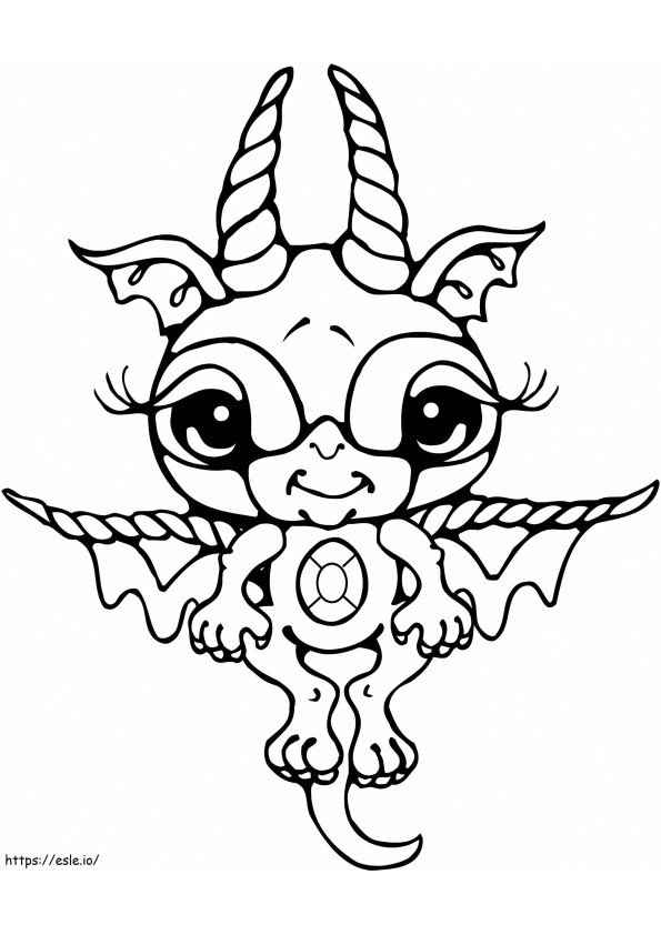 Bitty Dragon coloring page