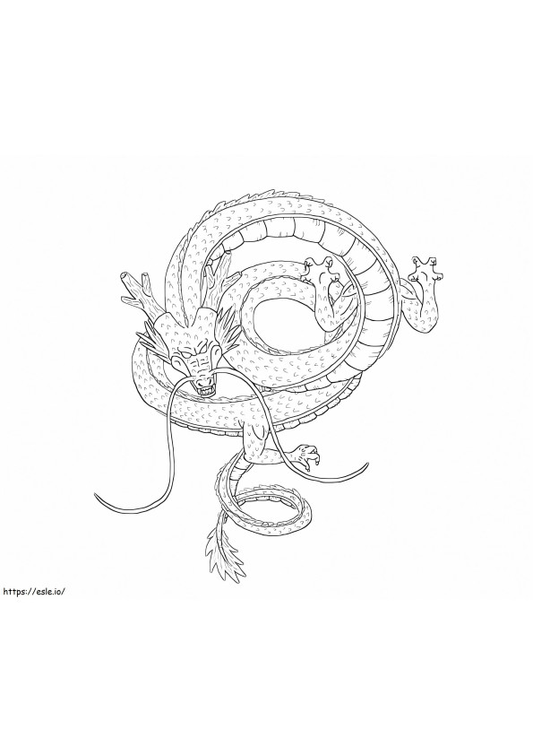 Shenron Amazing coloring page