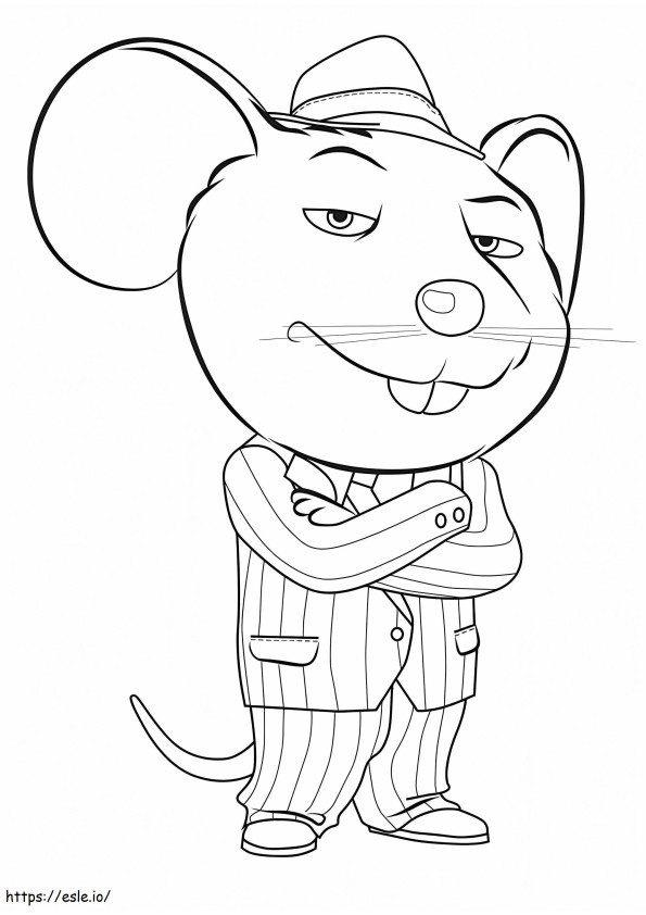 Mike From Sing Movie coloring page